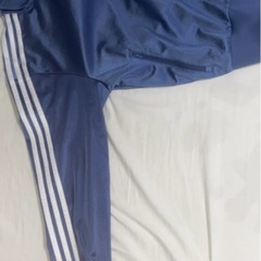 adidas アディダス トラックジャケット ジャージ ブルー 水色 テロテロの画像