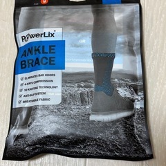 【POWERLIX  足首サポーター 新品未開封1足➕1回使用1足】の画像