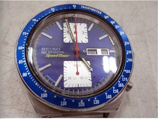【　極希少　】セイコー　腕時計　Ref.6138-0030　動作良好　5スポーツ「角目」スピードタイマークロノグラフ　オーバーホール済　SEIKO