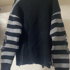 ハート ダメージニット y2kの画像