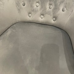 マチルドエム  アームチェア ベロア ブルーグレーの画像