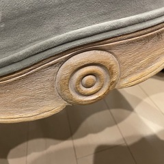 マチルドエム  アームチェア ベロア ブルーグレーの画像