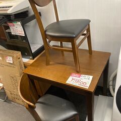 ☆中古￥3,800！サン　テーブル　椅子2脚　家具　ベトナム製　...