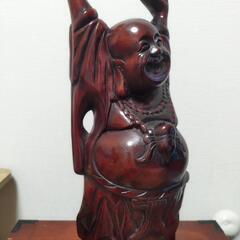　木彫り　布袋尊師　縁起物　の画像