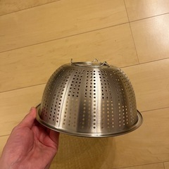 未使用　ステンレス　ザルの画像