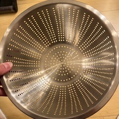 未使用　ステンレス　ザル