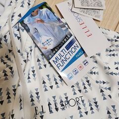 ELLE SPORTS■UVカット　ラッシュガード　パーカー　Lサイズ　SPF50+の画像