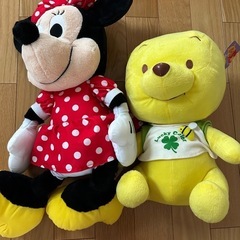 プーさん　ミニーちゃん　ぬいぐるみ