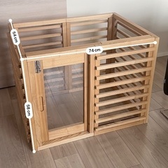 ペットサークル ゲージ 天然木 オシャレ