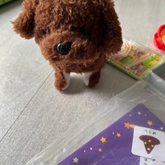 おもちゃ　釣り遊び　犬ぬいぐるみの画像