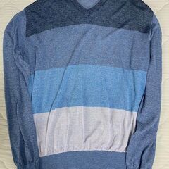 barassi MILANO メンズ ニット LLサイズ ブルーグラデーションの画像