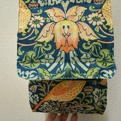 2色セット¥1000  モリスカバー¥100セット　トイレマット(焦茶)などの画像