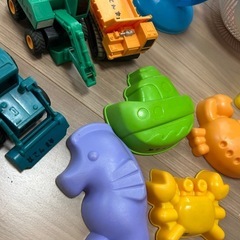おもちゃセット砂場セット虫籠！ポケモンボール２個！！外遊び！車の画像