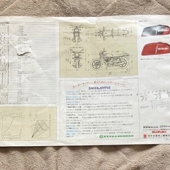 SUZUKI GSX400E カタログ スズキ ザリ ゴキ シワ 破れ 当時物の画像