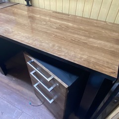 テーブル、オフィス、事務、引き出し付きの画像