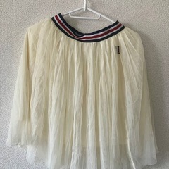 アイボリー ポリエステル スカート J-S(150)の画像