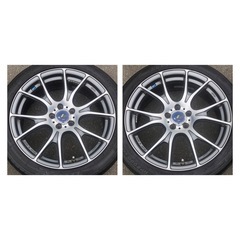 weds LEONIS NAVIA02 & 22年215 45 R17 ZEETEXタイヤホイールセット プリウス 等　　の画像