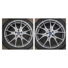 weds LEONIS NAVIA02 & 22年215 45 R17 ZEETEXタイヤホイールセット プリウス 等　　の画像