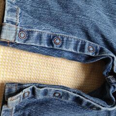 70サイズ BABYGAP デニムオーバーオールの画像