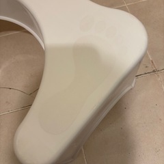トイレ踏み台　子供キッズ　トイレトレーニング　トイトレ　白の画像