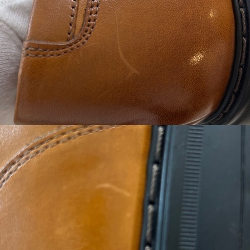 美品クラークスClarksメンズコインローファースリッポンシューズくつクツ革靴 レザーシューズ牛革本革