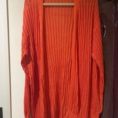 新品未使用⭐︎オレンジのロングカーディガン