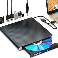 DVDドライブ 外付け CD type-C USBポート 読取 ...