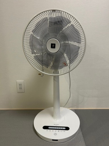 シャープ 扇風機 PJ-L3DS-W（プラズマクラスター搭載・DC