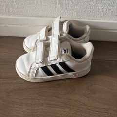 adidasファーストシューズ　白　13の画像