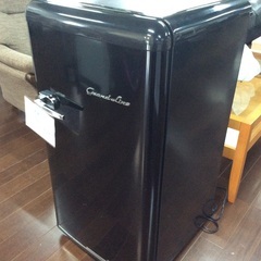 Grand-Line 60L1ドア冷凍庫 レトロデザイン ブラック ARE-F60LBの画像