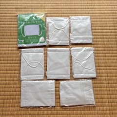 新品未開封　8枚セット　ガーゼマスク　やわらかひもマスク