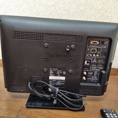 テレビ　アクオス　シャープ　19型　LC-19K7　2012年製　リモコン付の画像