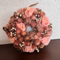 ドライフラワー　飾り　ドライフラワーリース　造花　