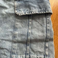 ＧＵ　キッズ デニムカーゴパンツの画像