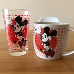 [未使用]ミッキー　グラスとマグカップ