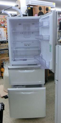 郊送料格安 335L 3ドア冷蔵庫 三菱 MR-C34C-P 2018年製 自動製氷