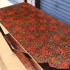 津軽塗（唐塗）バカ塗り・飾り棚・伝統工芸・No.230801-88の画像
