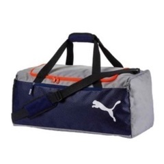 プーマ PUMAのスポーツバッグ、お売り致します。(グレー×ネイビー)