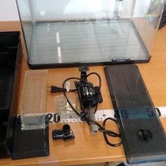 0623-070 ガラス水槽他備品　※パーツ未検品の画像