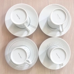 フランフラン エスプレッソカップ デミタスカップ カップ&ソーサー 4客セットの画像