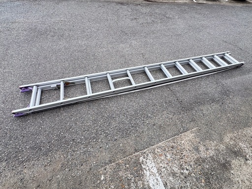 アルミ2連梯子　アルインコ7.31mハシゴ