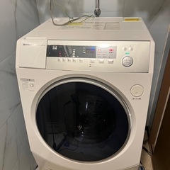 美品　シャープ　ES-ZH1-WL 2018年購入　大容量　洗濯...