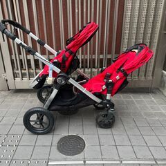 ベビージョガー シティセレクト 赤　２人乗りベビーカー