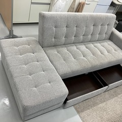 ソファベッド(3人掛け)オットマン付き