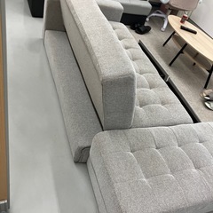 ソファベッド(3人掛け)オットマン付きの画像