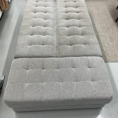 ソファベッド(3人掛け)オットマン付きの画像