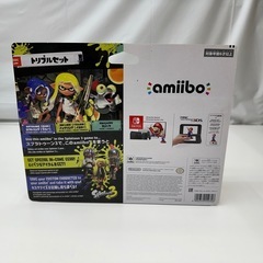 【ドリーム川西店御来店限定】未開封 amiibo スプラトゥーン トリプルセット／クリーニング済み 【2002634255600054】の画像