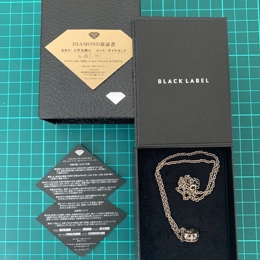 BLACK LABEL ダイヤモンド ネックレス