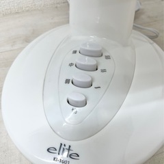 【中古品】TEKNOS KI-1001 elite 30cm お座敷扇風機 2022年製 首振り 風量3段階 風量切替 卓上扇風機  ホワイト 季節家電の画像