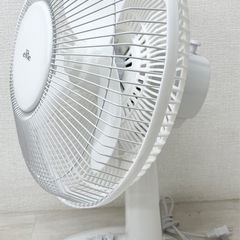 【中古品】TEKNOS KI-1001 elite 30cm お座敷扇風機 2022年製 首振り 風量3段階 風量切替 卓上扇風機  ホワイト 季節家電の画像